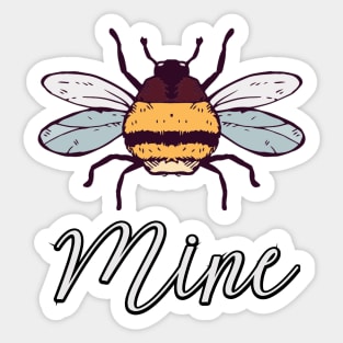 Bee Mine Cute Valentine's Day Sticker